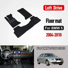 BMW 5 시리즈 E60 (2004-2010) 맞춤형 자동차 바닥 매트 방수 및 미끄럼 보호 액세서리 부품, 01 BMW 5 LI floor mat, 01 2004-2010