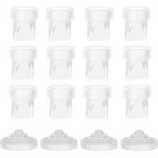 4개 덕벨 밸브 2개 실리콘 다이어프램 Momcozy 맘코지 M5 웨어러블 유축기 호환 교체 부품 액세서리, 16개 세트