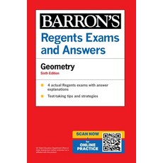 (영문도서) Regents Exams and Answers: Geometry Sixth Edition Paperback, Barrons Educational Services, English, 9781506296494
