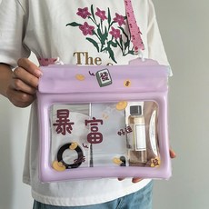 新款防水手機包 漂流玩水氣囊挎包, 防水腰包-暴富--精美斜挎繩可調節, 1個