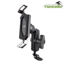 【PUPU SHOP】TAKEWAY LA1-PH05 黑隼 Z手機座 (後照鏡版), 黑色,F