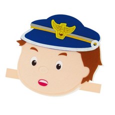 역할놀이머리띠 직업 경찰 1개입 선생님 키즈카페 문화센터