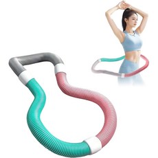 AZHE 스프링 훌라후프 다이어트 전신운동 가슴 다리 허리 등 훈련 접이식 수납, 1개, 빨강+녹색+회색, 1kg