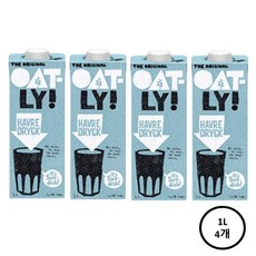 오틀리 오리지날 스웨덴 귀리우유 1L 4팩, 4개