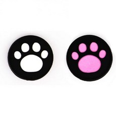 실리콘 엄지 스틱 그립 캡 커버 조이스틱 PS4 Xbox ONE 360 PS3 PS2 고양이 강아지 발바닥 중, F