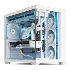 darkFlash DPF70 ARGB (화이트) 케이스, 1개, DPF70 화이트