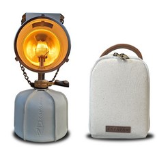 이소가스 랜턴 캠핑 칸델라 렌턴 감성 조명 + 전용가방, 아이보리, 1개