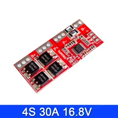 리튬 이온 배터리 18650 충전기 PCB BMS 보호 보드 드릴 모터 Lipo 셀 모듈용 1S 2S 3S 4S 3A 20A 30A, 03 4S 30A