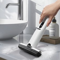 퍼스트픽 2 in 1 물기 남김 없는 밀착 스퀴지 욕실 물기 제거 한 번이면 끝 추가 구성품, 화이트+추가스펀지, 1개