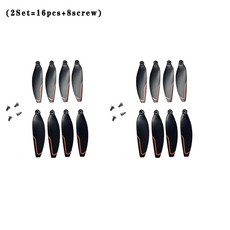 교체 드론 S1S 미니 패들 부품 액세서리 프로펠러 예비 LS 블랙, 2Set, 2) 2Set