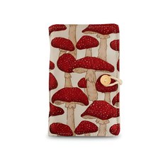 다다베 패브릭 6공 노트, 1개, 레드버섯 A5 무지