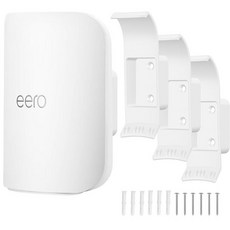 Eero Pro 7용 벽 마운트 브래킷 라우터 브래킷 홀더 지저분한 와이어 없음 공간 절약 쉬운 설치 eero Pro 7에만 호환되는 벽 스탠드 브래킷(3팩)