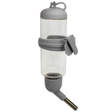 GKYZBB 햄스터/고슴도치/글라이더/토끼/마우스/기타 작은 애완 동물 및 동물용 125ml 기니피그 물병/피더 케이지 박스 또는 벽걸이형에 적합 핑크 147729, 회색