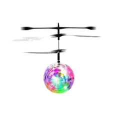金探子飛行機：水晶球感應飛行器，智能懸浮，炫彩LED燈光，BSMI認證, 1個
