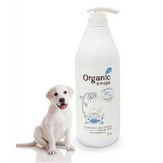 반려견 대용량 샴푸 린스 겸용 유기농 알로에 저자극 보습 화이트닝 강아지샴푸, 1L, 1개