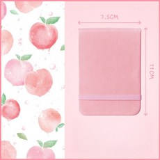 에쉬울프 휴대용 양면 절취라인 미니 수첩96매, 핑크, 1개