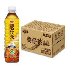 愛之味 麥仔茶 添加寡糖, 24個, 590ml