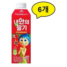 서울우유 내안의 진짜 딸기, 280ml, 6개