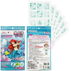 Skater 防蚊貼 日本製造 驅蚊貼片 卡通 防蚊貼片 巧虎 恐龍 多啦A夢 Kitty 和光堂 防蚊貼紙, 1個, 小美人魚  / 7144