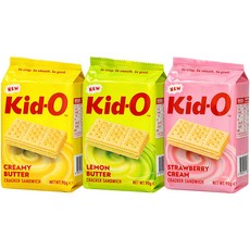 Kid-O 키도 3종 크리미 버터 1개 + 레몬 버터 1개 + 딸기크림 1개