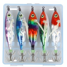 고군 꼬맹이에기 쭈꾸미 애기 갑오징어 문어 완벽수평, 1세트, 60g, 레이저5종