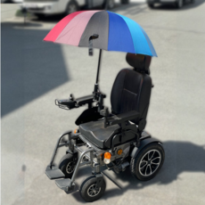 위블루 유모차 휠체어 우산 거치대, 1개, 블루