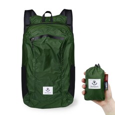 4monster 中性款輕便攜帶式折疊登山雙肩背包 24L, 獵人格林