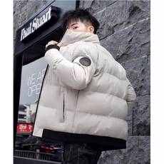 小蘭優購 加厚外套 男生冬季保暖防寒立領羽絨棉外套 情侶款防風棉衣