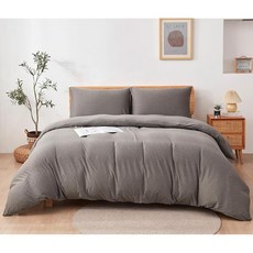 Tametra 타메트라 카치온 이불커버 싱글 150X210cm 그레이