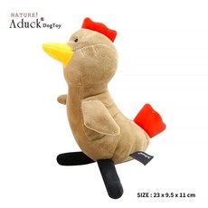 Aduck 狗發聲玩具 動物造型耐咬磨牙, 1個, 繩結訓練玩具-小雞仔,顏色/款式 隨機出貨, 顏色/款式 隨機出貨