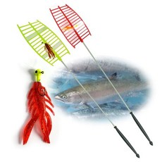 송어낚시세트(견지대+지그헤드+웜), 송어낚시세트, 1개