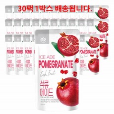 석류 POMEGRANATE 석류 즙 원액 착즙 주스 쥬스 에이드 아이스티 30팩, 230ml
