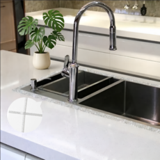 온세미몰 물때차단 강력접착 셀프시공 주방 욕실 틈새 줄눈 테이프, 2개, 실버