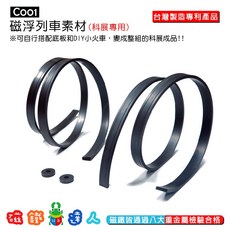 【磁鐵達人】C001 磁浮列車磁鐵素材, 1個, 單買一條磁條(長軌道109.3cm)
