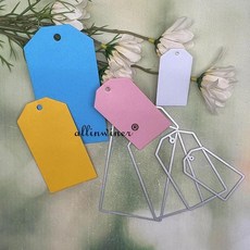 라벨 태그 장식 공예 금속 커팅 다이 스크랩북 엠보싱 종이 카드 앨범 템플릿 스텐실, 1개, 1. C-1165
