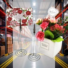 메모꽂이 실버 네임택 거치대 메뉴 쿠폰 메탈 가격표