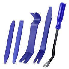 Nilight 자동차 오디오 대시 도어 패널 창문 몰딩 패스너 리무버 툴 키트 5피스 자동 트림 제거 도구 세트, 5Pcs_블루