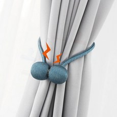커튼 타이백 자석 고정 끈 홀더, 화이트, 1개