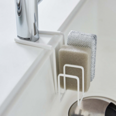 앤루아 무타공 3단 걸이형 수세미 거치대, 1개, 화이트