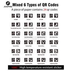 Bambu lab 빌드 플레이트 QR 코드 교체 Bambulabs X1C 타사 빌드 플레이트 용 Bambulab QR 코드 스티커, [00] MIX Plate QR