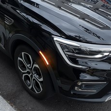 [오카] 전차종 휀다 포인트 리플렉터 반사 스티커 차량 안전 용품, 1세트, 오렌지2P