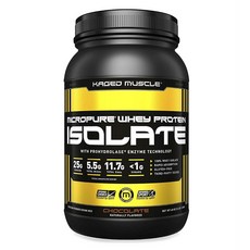 KAGED MUSCLE Micro Pure乳清蛋白分離物粉 混合飲, 1.36kg, 巧克力, 1個