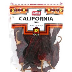 Badia California Chili Whole 85g(3온스) - 멕시코 스타일 요리용 말린 마일드 칠리 페퍼, Badia California Chili Whole 8