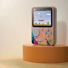 초미니 미니 레트로 고전 게임기 추억의게임 아케이드 휴대용 오락실 겜보이, Pink