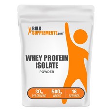 벌크서플먼츠 웨이 프로틴 아이솔레이트 파우더 무맛 분리유청단백질 500g, 1개