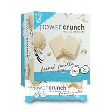 파워크런치 단백질 웨이퍼바 프렌치 바닐라 크림 40g 12개 1세트, 1