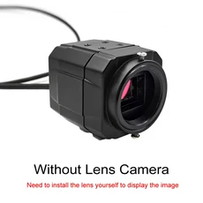 풀HD 4K 8MP 30fps USB 메탈 박스 UVC OTG PC 5-50mm 가변 초점 렌즈 카메라 라이브 강의용, 02 Without Lens, 01 2K 4MP