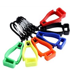 Crayon 장갑집게 장갑클립 글러브 공구걸이 분실방지 고리, 레드, 2개