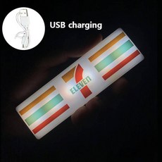 커피 자기 크리 에이 티브 냉장고 스티커 편의점 조명 표지판 장식 711 빛나는 라이트 박스, B