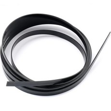 Musiclily 기본 ABS 플라스틱 기타 바인딩 1650x6.5x1mm 어쿠스틱 클래식 기타 아이보리, 검정